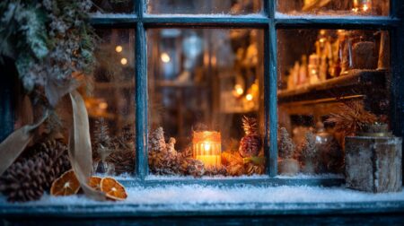 Készül az adventi naptár Bácsalmás ablakaiban