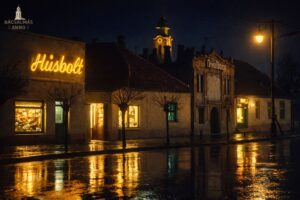 67 éve ezekben a napokban gyúltak ki az első neonfények Bácsalmáson neonfény ÁBcsalmás AI