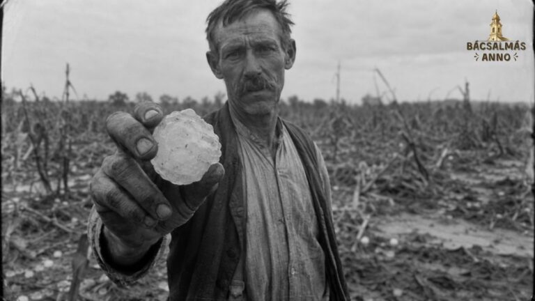 Jégkár a földeken anno, illusztráció
