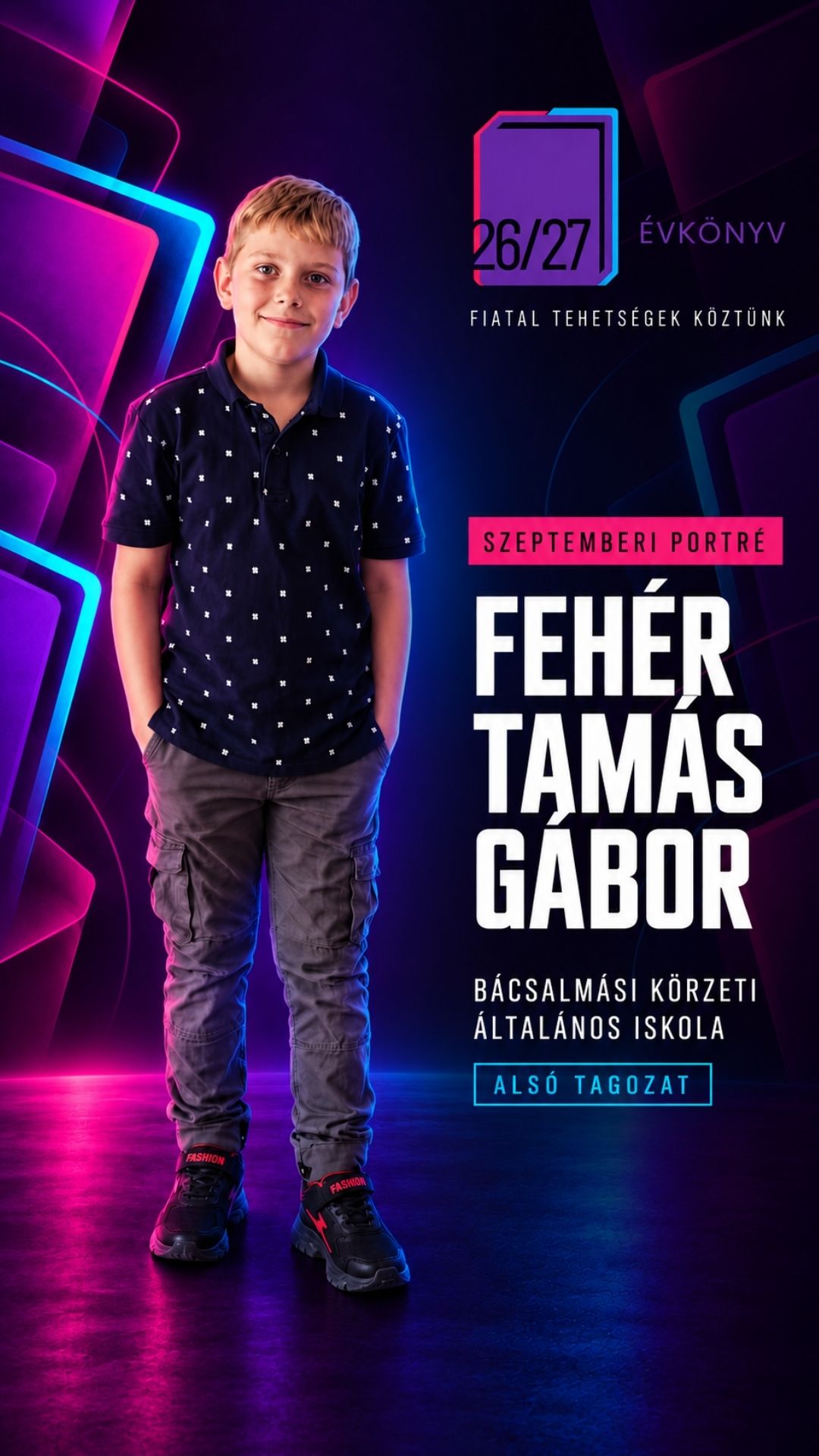Fehér Tamás Gábor szeptemberi portréja