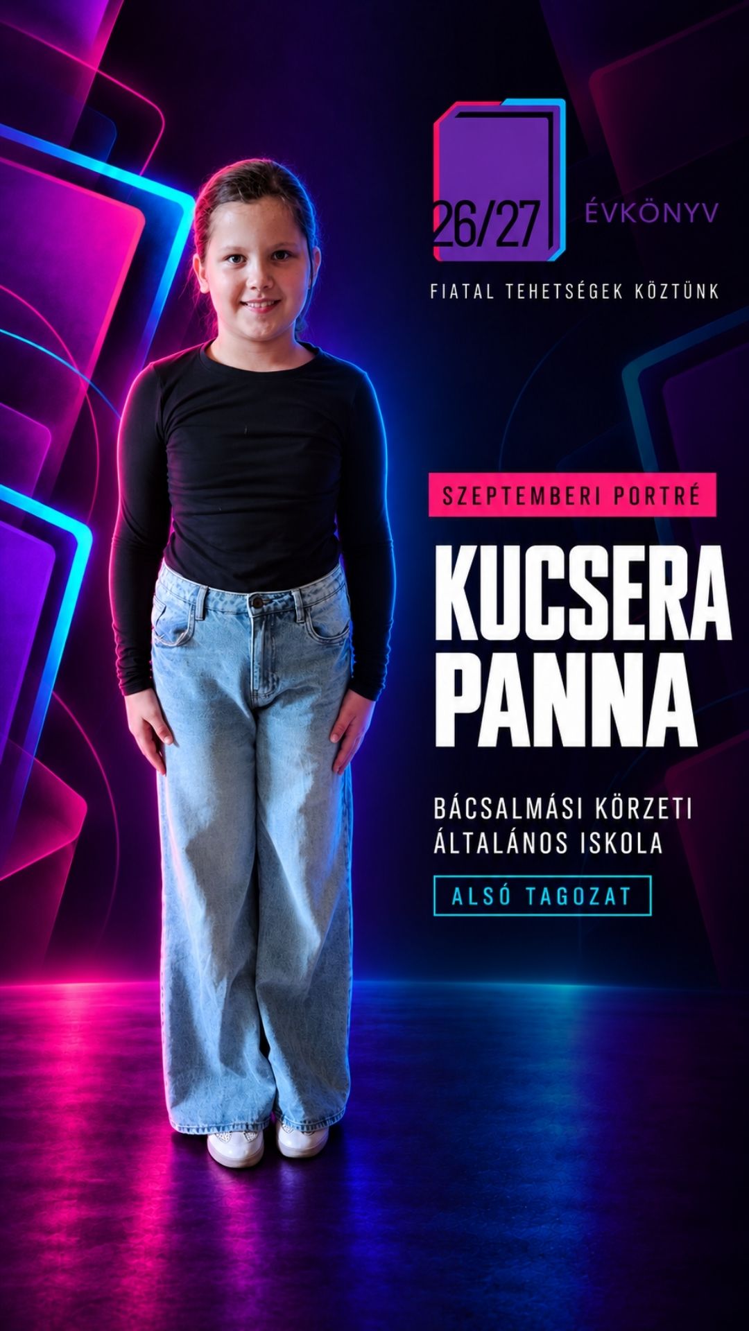 Kucsera Panna szeptemberi portréja