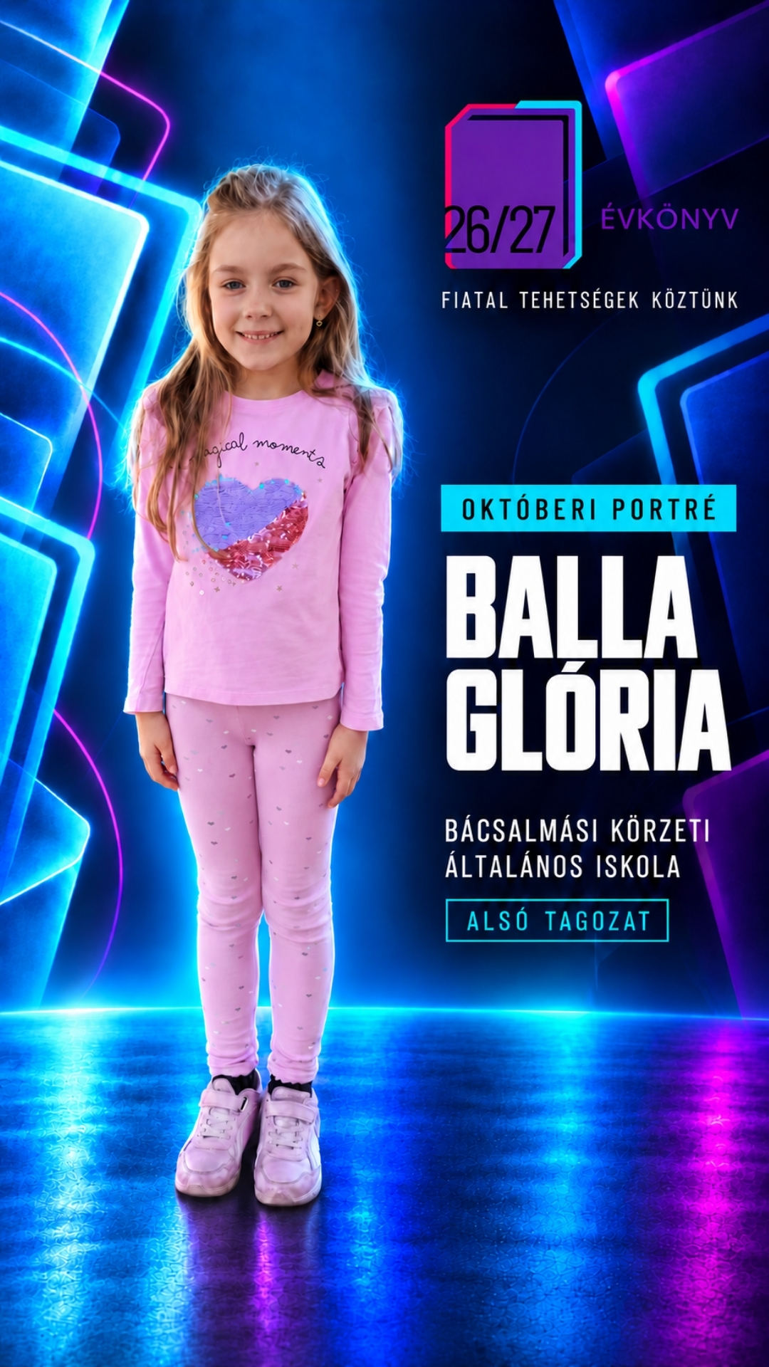 Balla Glória októberi portréja